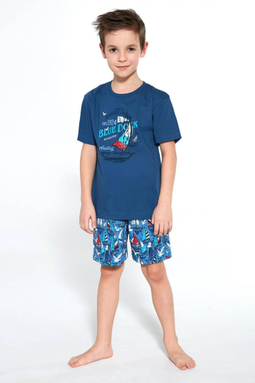 Piżama Cornette Boy 790/96 Blue dock kr/r