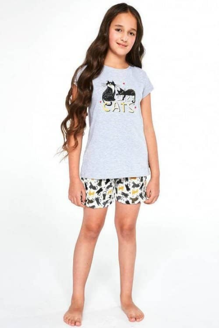 Piżama Cornette Kids Girl 787/87 Cats kr/r