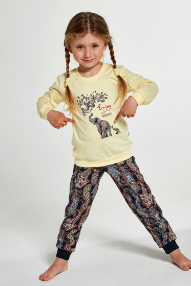 Piżama Cornette Kids Girl 594/133 Elephants dł/r 86-128