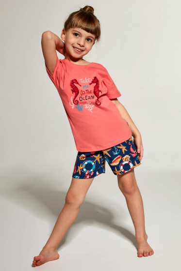 Piżama Cornette Girl 249/94 Seahorse kr/r