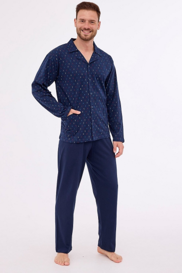 Piżama Cornette 114/71 rozpinana męska dł/r S-XXL