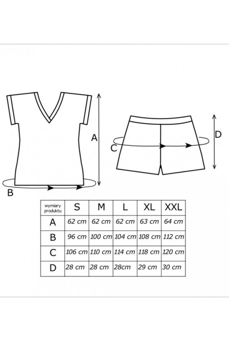 Piżama  Donna  Sandi  Short  kr/r   S-XXL