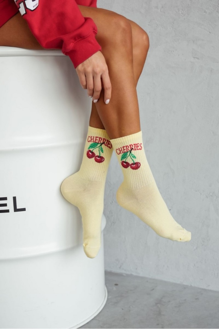 Skarpety Milena 0200-163 CHERRIES 37-41