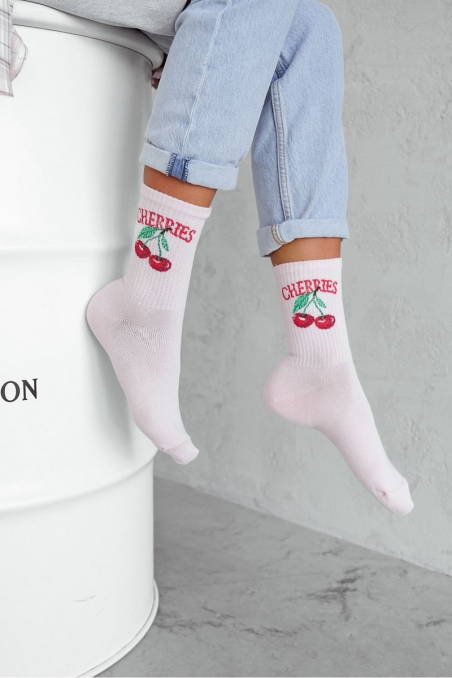 Skarpety Milena 0200-163 CHERRIES 37-41
